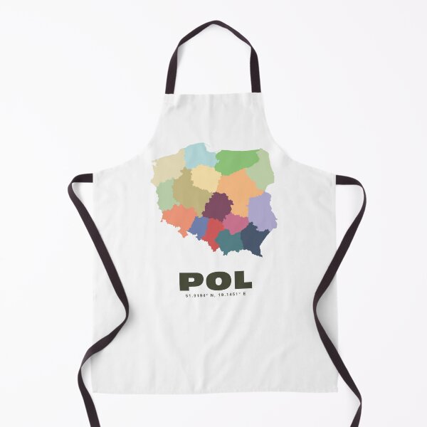Item preview, Poland Map Print - Colorful Region Map Print designed and sold by CartoPrints.