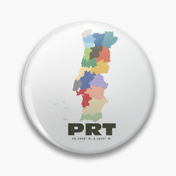 Artikelvorschau, Portugal Karte Drucken - Farbenfrohe minimalistische Portugal Karte Kunst entworfen und verkauft von CartoPrints.