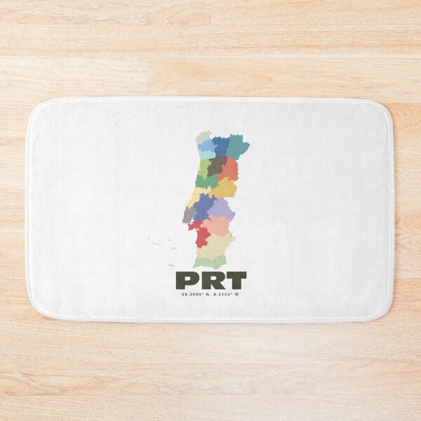 Item preview, Portugal Map Print - Colorful Minimalist Portugal Map Art designed and sold by CartoPrints.