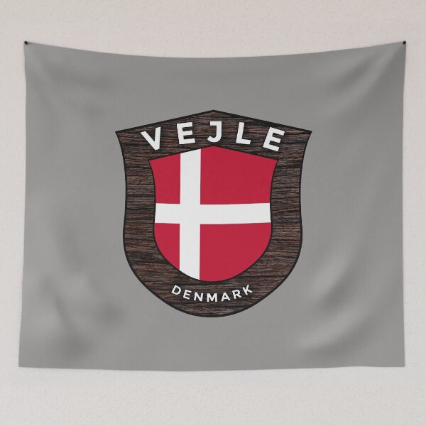 Item preview, Vejle Denmark Emblem Flag designed and sold by World Designs.