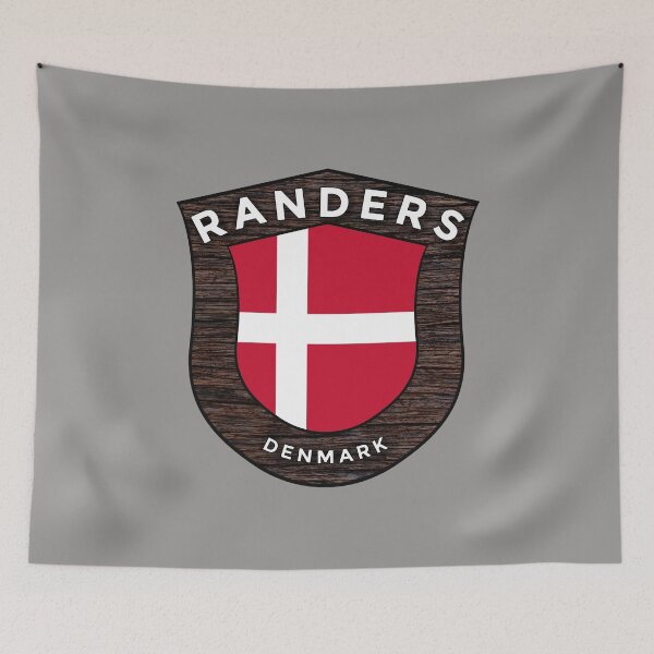 Item preview, Randers Denmark Emblem Flag designed and sold by World Designs.