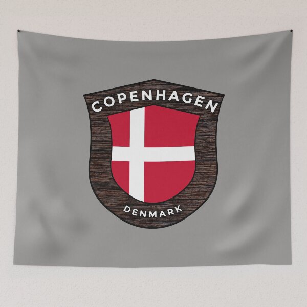Item preview, Copenhagen Denmark Emblem Flag designed and sold by World Designs.