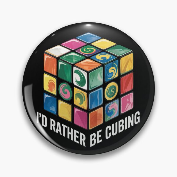 Item preview, I'd rather be cubing, Rubiks Cube designed and sold by MadCatPrints.