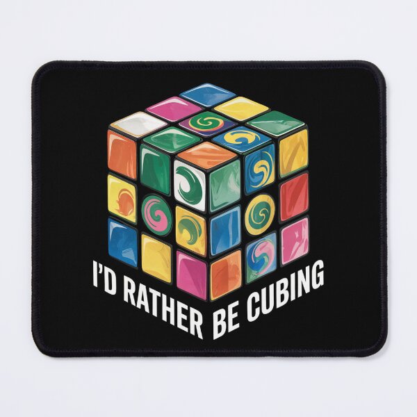 Item preview, I'd rather be cubing, Rubiks Cube designed and sold by MadCatPrints.