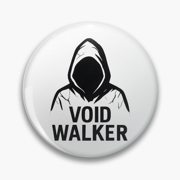 Item preview, Void Walker – Hooded figure with cracks | Black and white grunge minimalism designed and sold by AlphaAutomation.