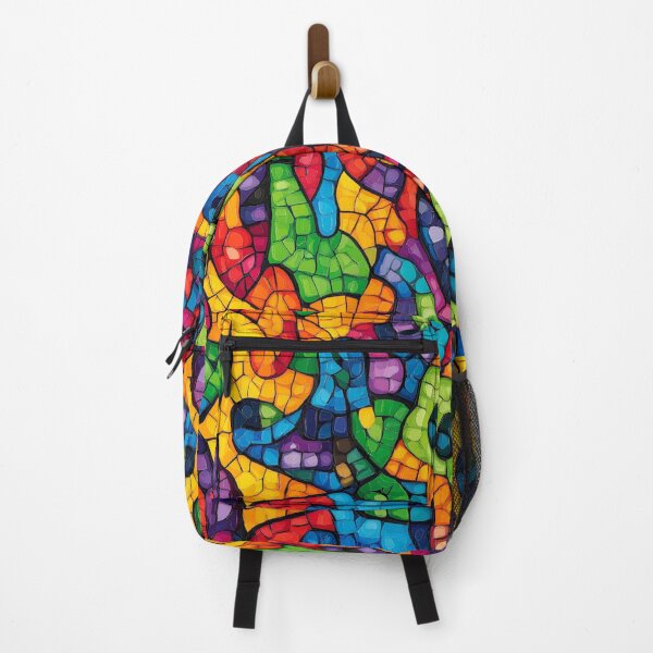 Item preview, Colorful Tile Chaos Pattern designed and sold by GrinGalore.