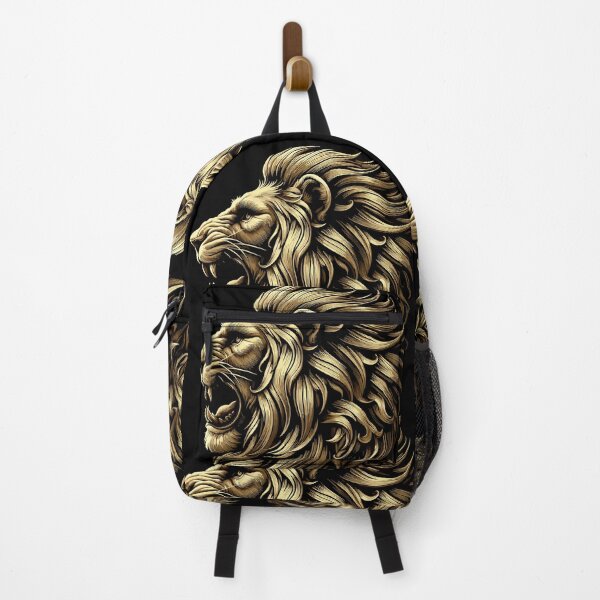 Item preview, Lion roaring gold lion head strong gift designed and sold by Pineapple-Tree.