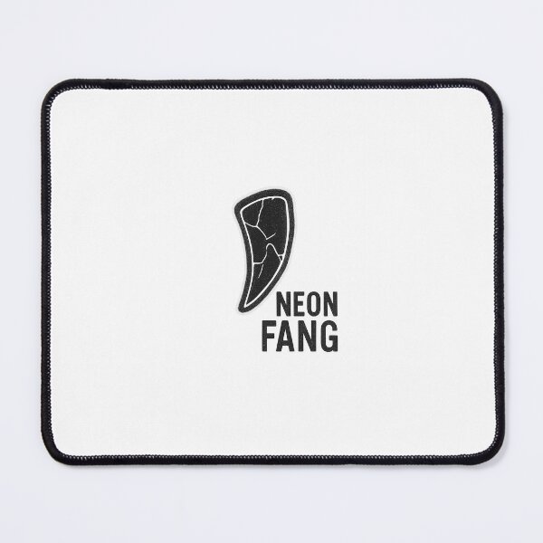 Item preview, Neon Fang – Broken wolf tooth with neon effect | Black and white grunge design designed and sold by AlphaAutomation.