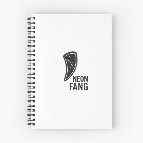 Item preview, Neon Fang – Broken wolf tooth with neon effect | Black and white grunge design designed and sold by AlphaAutomation.