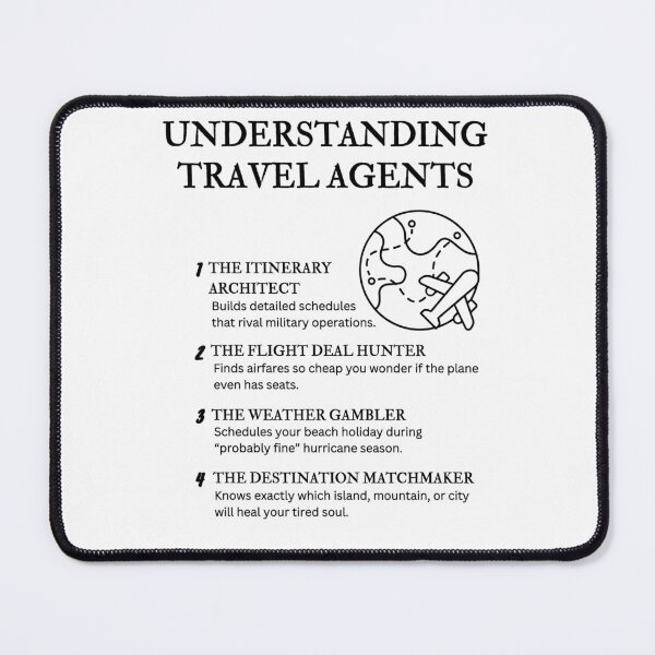 Item preview, Understanding Travel Agents – Funny Vacation Planner Humor designed and sold by PsyFlow35.