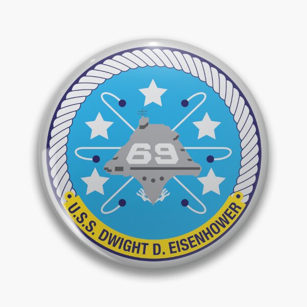 Item preview, USS Dwight D. Eisenhower (CVN-69) Navy Patch designed and sold by Feral Pug.