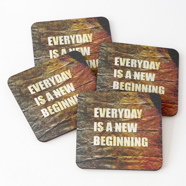 Item preview, Everyday Is A New Beginning , Inspirational Text Art designed and sold by NickDedidis.