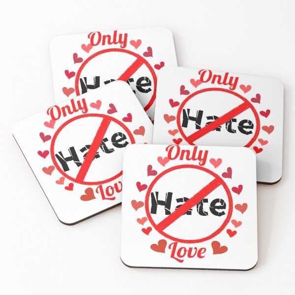Item preview, No Hate Only Love With Hearts designed and sold by JaygiesDesign.