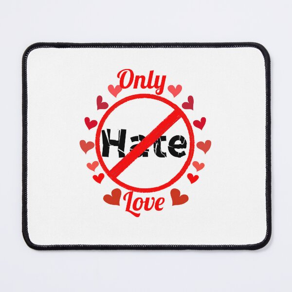 Item preview, No Hate Only Love With Hearts designed and sold by JaygiesDesign.