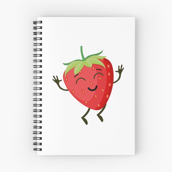 Item preview, Summer Strawberry Smiles Cartoon designed and sold by TiggsnPigsArt.