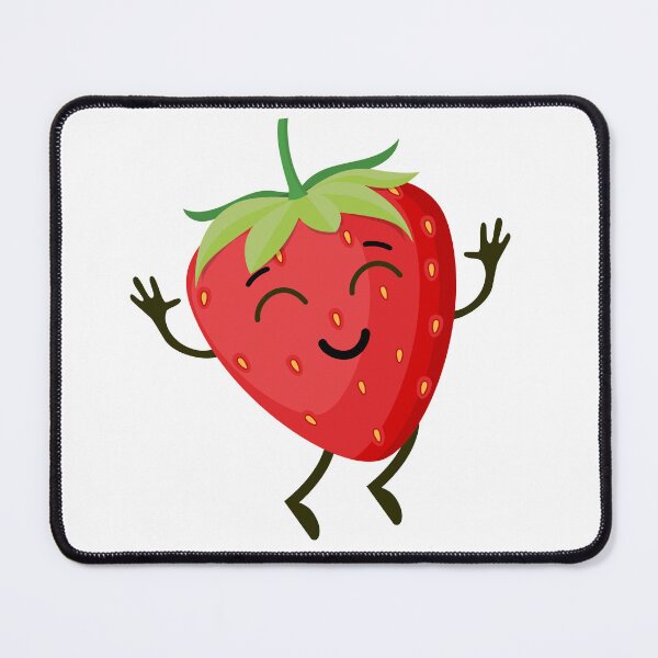 Item preview, Summer Strawberry Smiles Cartoon designed and sold by TiggsnPigsArt.