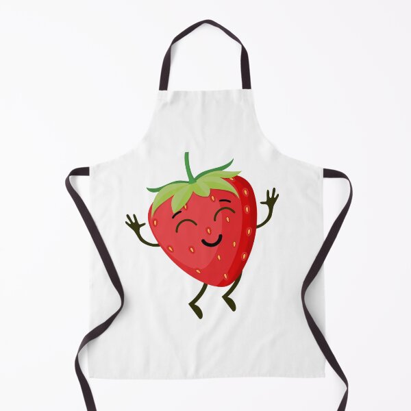 Item preview, Summer Strawberry Smiles Cartoon designed and sold by TiggsnPigsArt.