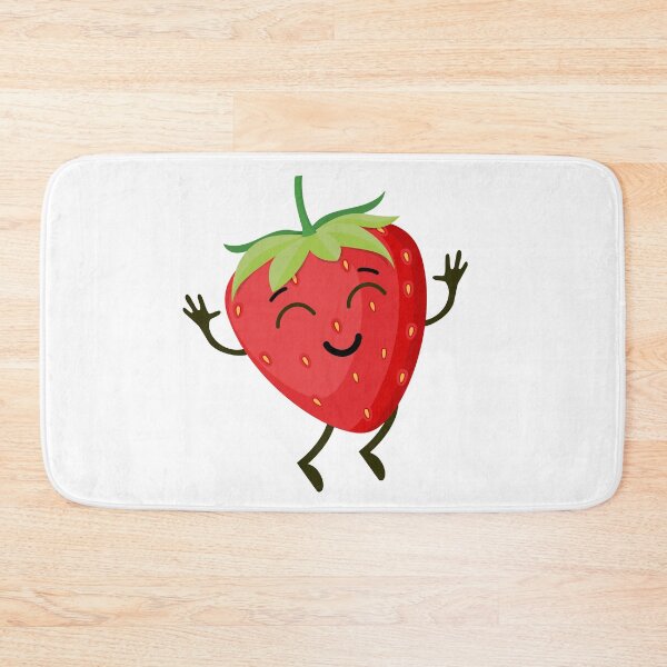 Item preview, Summer Strawberry Smiles Cartoon designed and sold by TiggsnPigsArt.