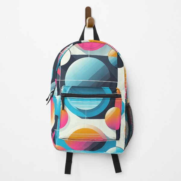 Item preview, Geometric Circles Pattern Fusion 70s and Neon 80s designed and sold by JohnnyVillas.