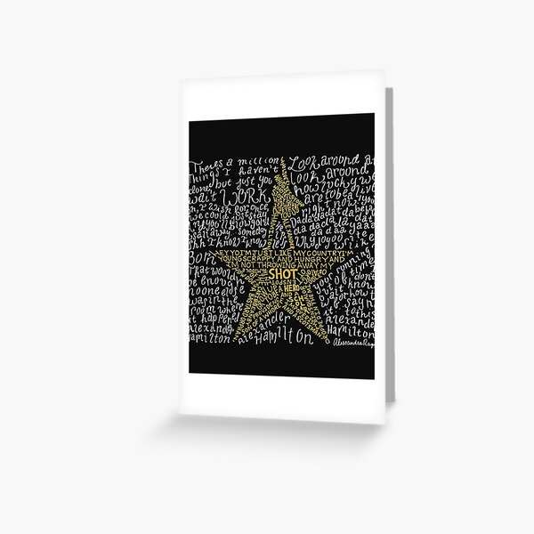 Item preview, H7227, Hamilton, Musical, Lyrics designed and sold by Jacobsoh.