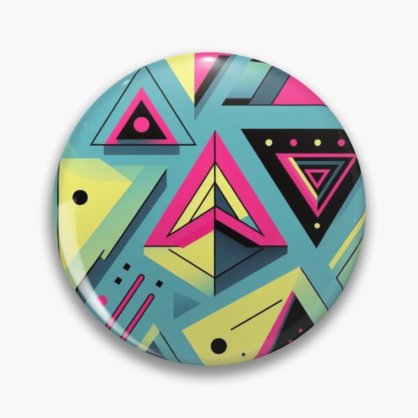 Item preview, Electric Geometric 80s 90s Fashion Vivid Pattern designed and sold by JohnnyVillas.