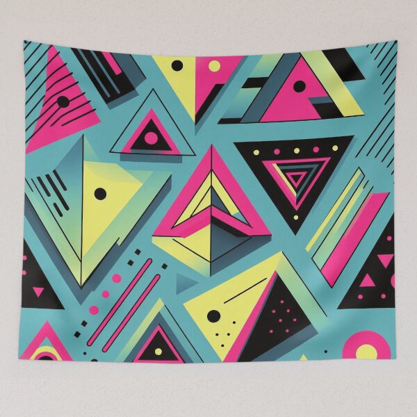 Item preview, Electric Geometric 80s 90s Fashion Vivid Pattern designed and sold by JohnnyVillas.