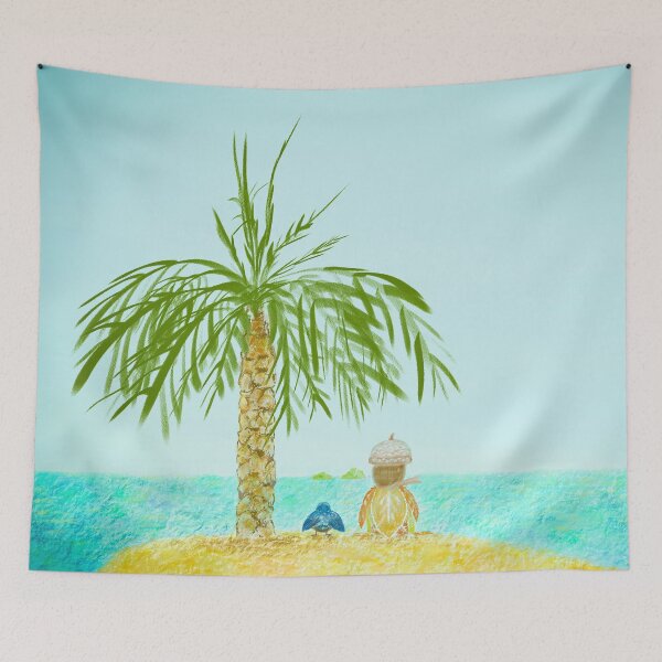 Item preview, Sitting on a tropical island - protect nature designed and sold by greenPQBstudio.