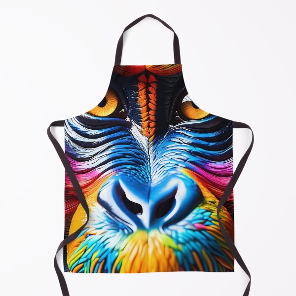 Item preview, Colorful Monkey Face abstract art designed and sold by Best-Art-Design.