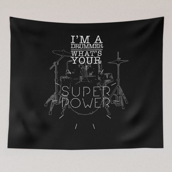 Item preview, Drummer T Shirt Im A Drummer Whats Your Superpower copy designed and sold by shoppzee.