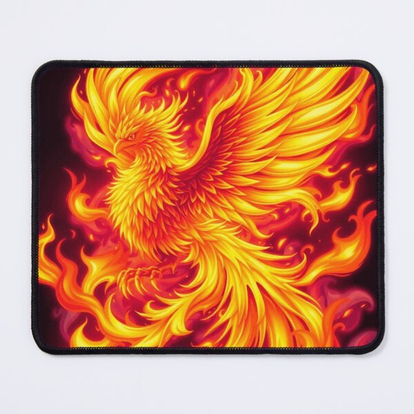 Item preview, Majestic Fiery Phoenix – Mythical Firebird Digital Art designed and sold by apoknight.