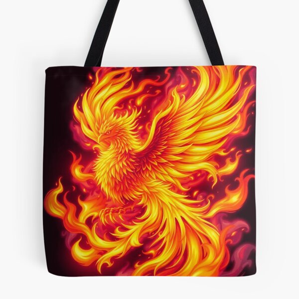 Item preview, Majestic Fiery Phoenix – Mythical Firebird Digital Art designed and sold by apoknight.