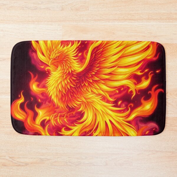 Item preview, Majestic Fiery Phoenix – Mythical Firebird Digital Art designed and sold by apoknight.