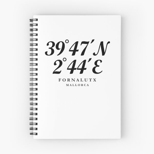Item preview, Fornalutx, Mallorca Coordinates (Black) designed and sold by theshirtshops.