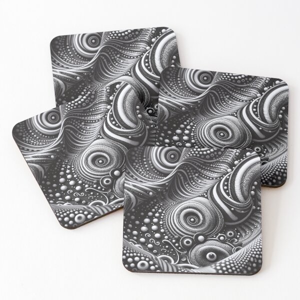 Item preview, Ornamental Textile Fabric Black and White 004 designed and sold by JohnnyVillas.