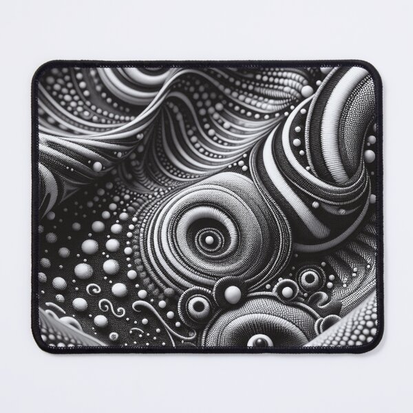 Item preview, Ornamental Textile Fabric Black and White 004 designed and sold by JohnnyVillas.