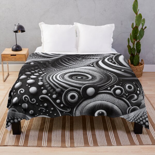 Item preview, Ornamental Textile Fabric Black and White 004 designed and sold by JohnnyVillas.