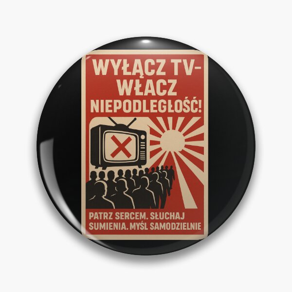 Item preview, Turn Off TV – Turn On Freedom! Polish Resistance Poster designed and sold by BestDetailer.