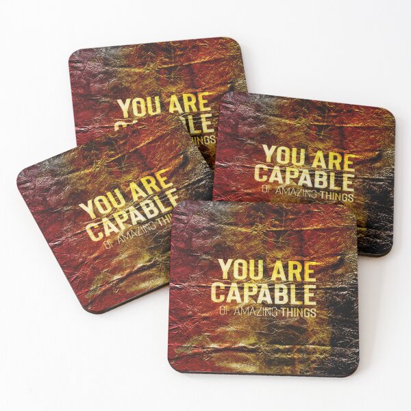 Item preview, You Are Capable Of Amazing Things, Text Art designed and sold by NickDedidis.