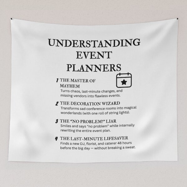 Item preview, Understanding Event Planners – Funny Chaos Coordinator Humor designed and sold by PsyFlow35.