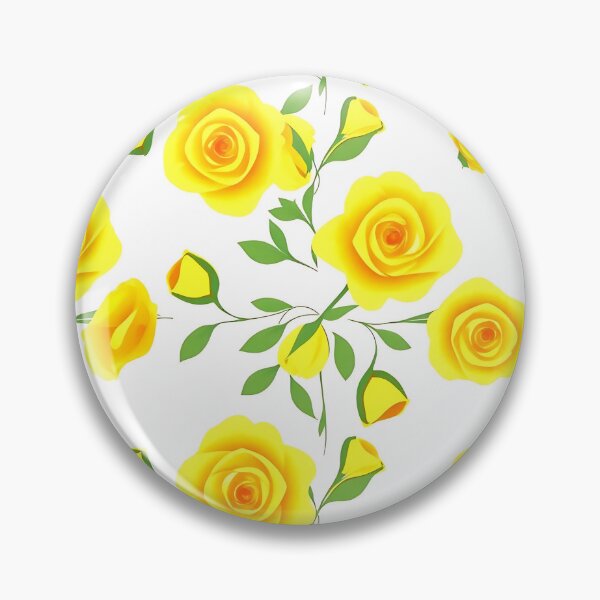 Item preview, Almohada con estampado de rosas amarillas designed and sold by FestivityFinds.
