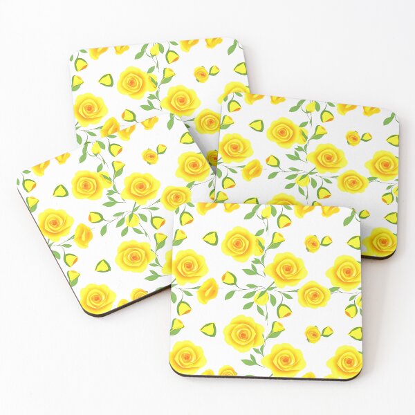 Item preview, Yellow Rose Pattern Pillow  designed and sold by FestivityFinds.