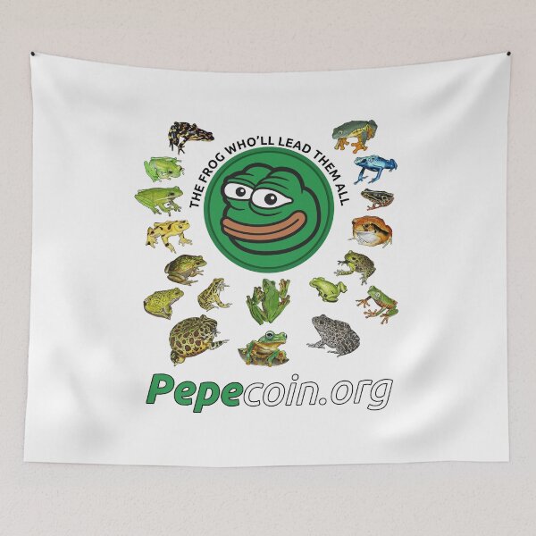 Item preview, Frog Leader pepecoin.org designed and sold by NoiseToSeeYou.