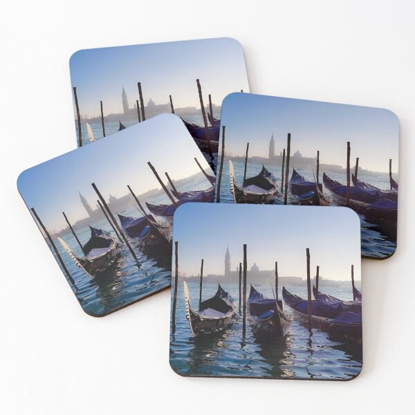 Item preview, Gondolas at Quay on a Foggy Morning in Venice designed and sold by Aure50.