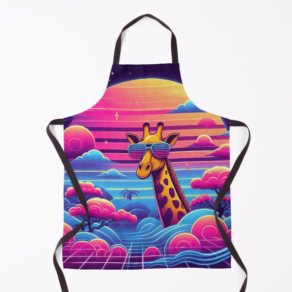 Item preview, Cool Neon Punk 80s Giraffe with Pink Sunglasses designed and sold by JohnnyVillas.