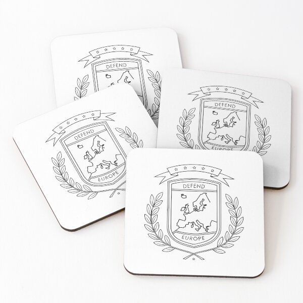 Item preview, Defend Europe Minimalist Shield Line Art designed and sold by hakobyans.
