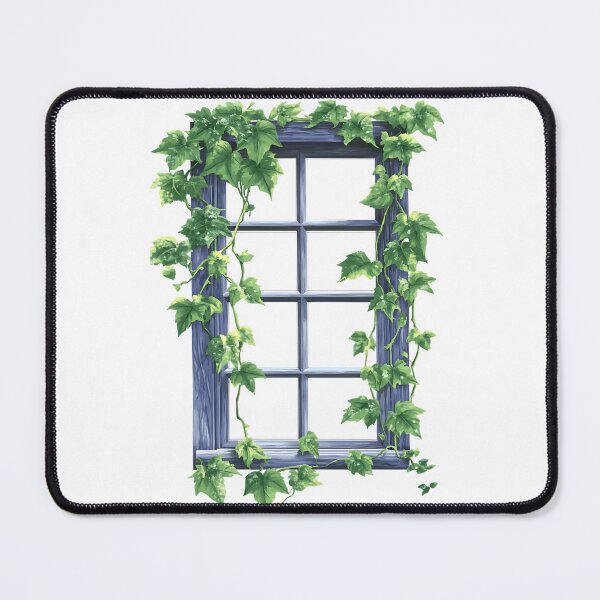 Item preview, Light Academia Aesthetic Art: Vintage Ivy Covered Window designed and sold by bapupa.