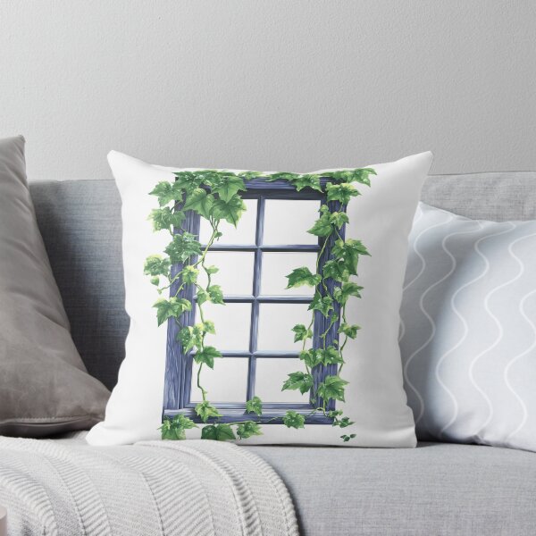Item preview, Light Academia Aesthetic Art: Vintage Ivy Covered Window designed and sold by bapupa.