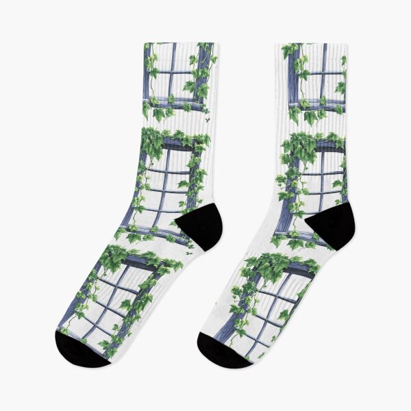 Item preview, Light Academia Aesthetic Art: Vintage Ivy Covered Window designed and sold by bapupa.