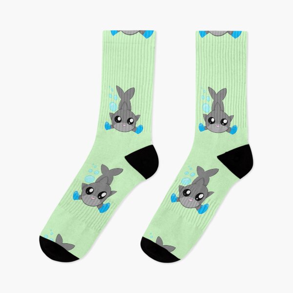 Item preview, Stylish shark! green background designed and sold by CreationsByFey.