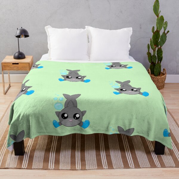 Item preview, Stylish shark! green background designed and sold by CreationsByFey.